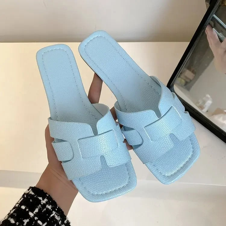 Sandalias en Cuero Plana Isabelle Coleccion Lujo - Súper Comodidad